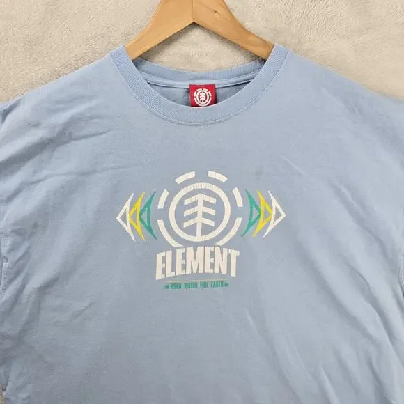 Element Skateboard Shirt Men XXL Blue Skater Streetwear Vintage Y2K Grunge - Picture 2 of 10